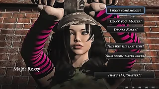 3D Futadom Game - Shemale fucks malesub throat until she cums in his mouth&excl; Femdom New Zealand urban area MANTIS &excl;